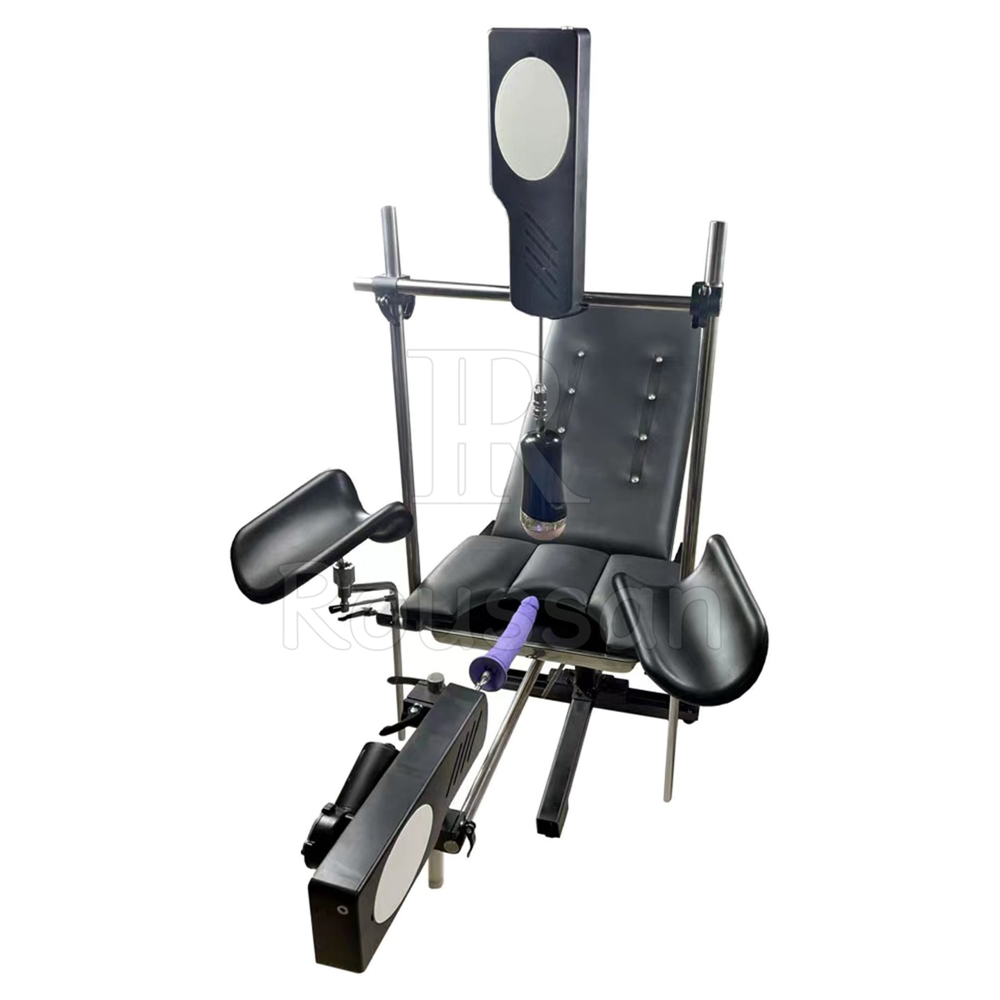 Obedience Chair with 2 Sex Machines, Half Reclined for Female, Perfect Angle for Getting at Their G-spot