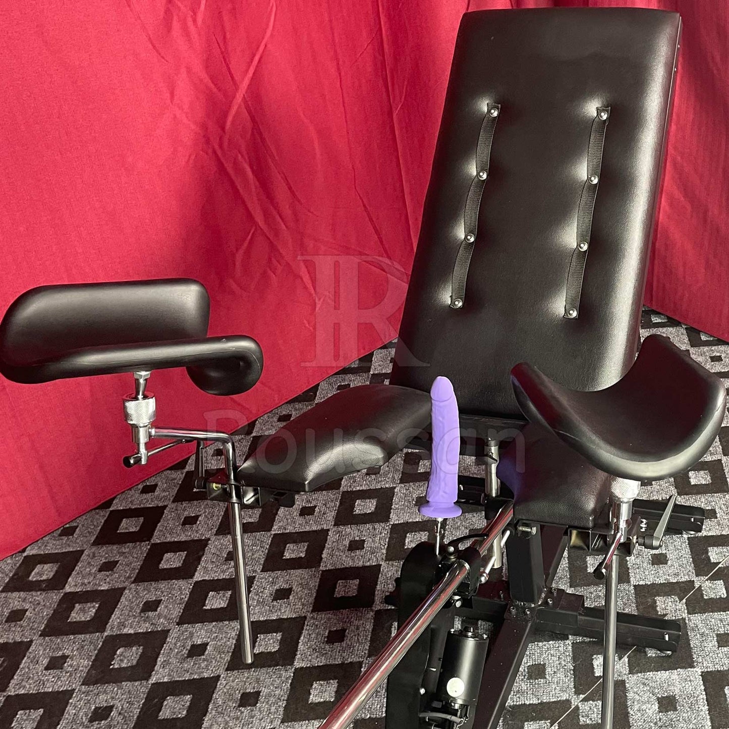 Obedience Chair, Fitted with Roussan Sex Machine and Dildo, Perfect for Anal or Vaginal Penetration