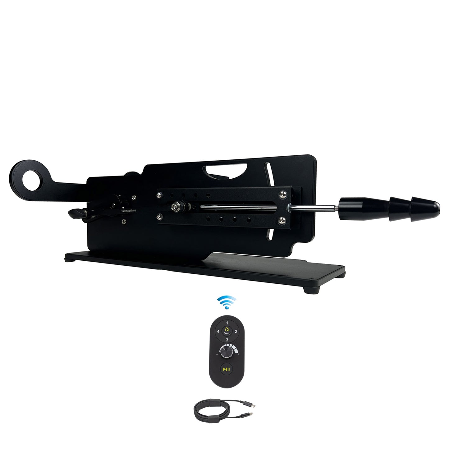 Roussan Multi-angle Sex Machine Devil with Wireless/Wired Control, 120-watt Motor, Silicone Dildo