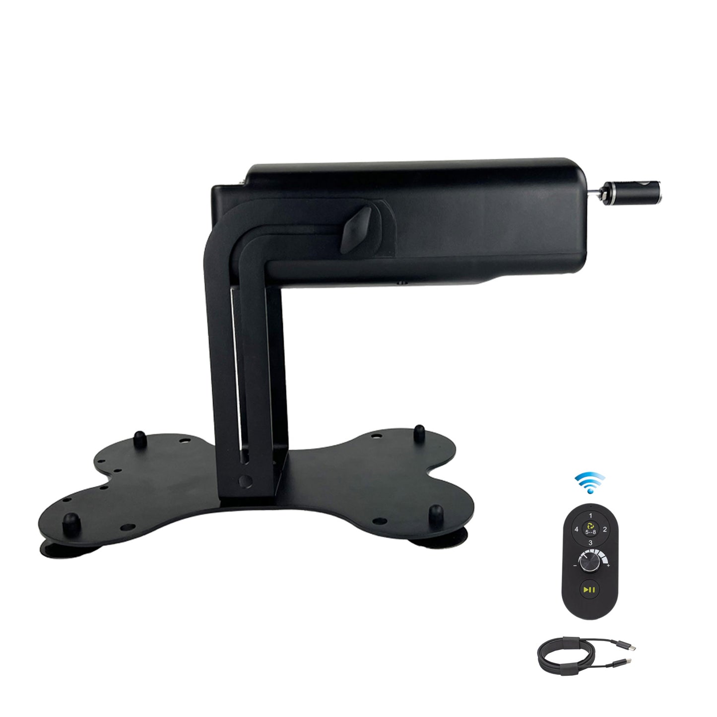 Roussan App Controlled Sex Machine RX-5 with Wireless/Wired Control, 70-watt Motor, Silicone Dildo & Crystal Wand