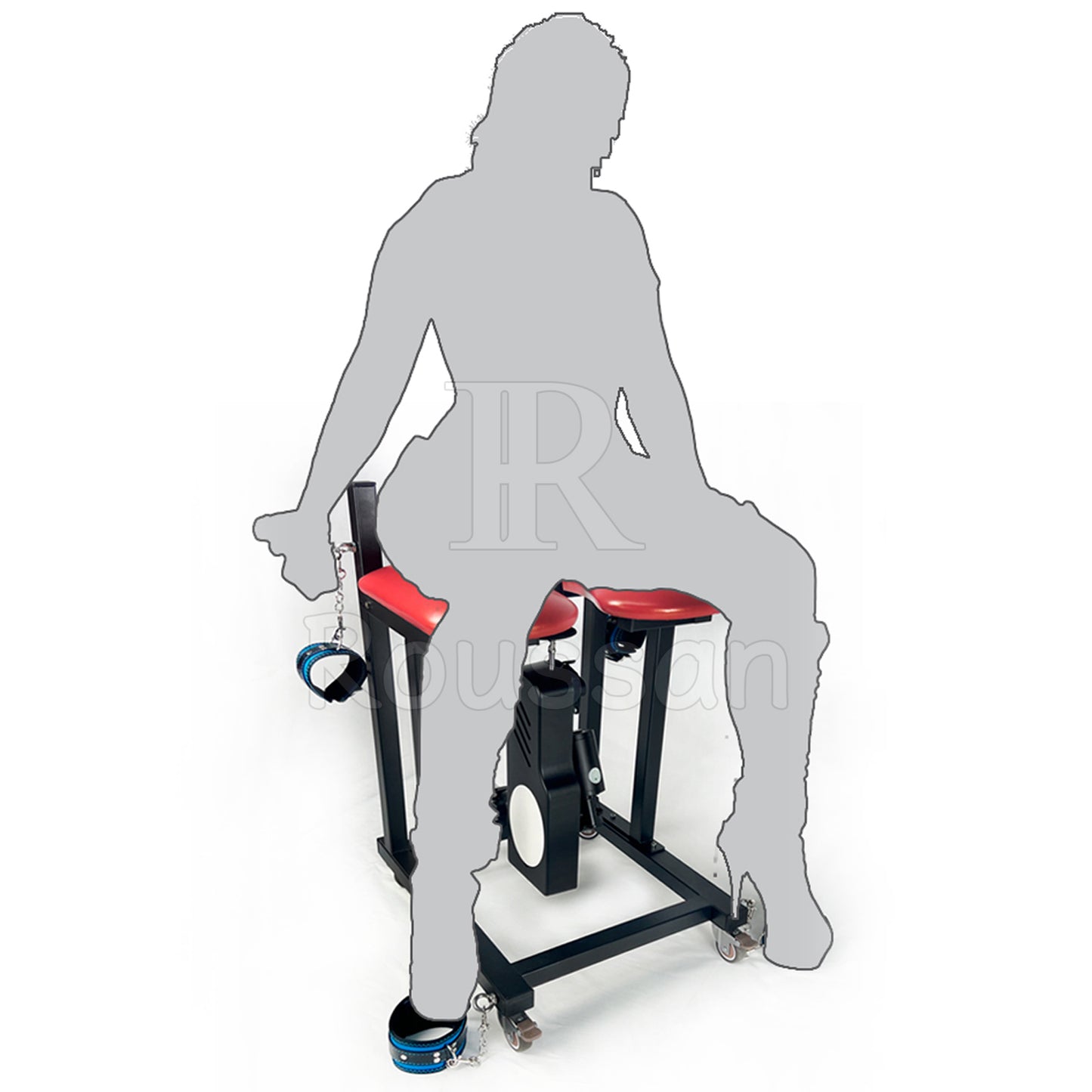 Sit the Slave Stool, Get Best Sex Machine Fucked from the Below