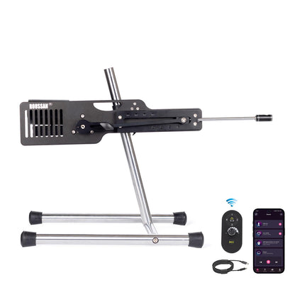 Roussan Sex Machine Black Dragon/Evil | App/Wireless/Wired Control | 120-watt Motor | Silicone Dildo