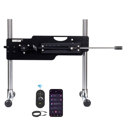 Roussan Sex Machine Elves | App/Wireless/Wired Control | 120-watt Motor | Silicone Dildo