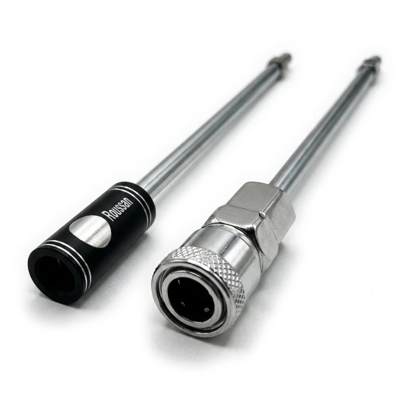 Extension Rod for Roussan Sex Machines | 7.48" Length | Aluminium & Stainless Steel | Anti-Rotation R-Lock System