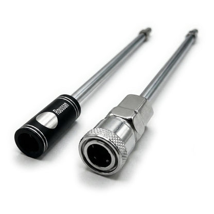 Extension Rod for Roussan Sex Machines | 7.48" Length | Aluminium & Stainless Steel | Anti-Rotation R-Lock System