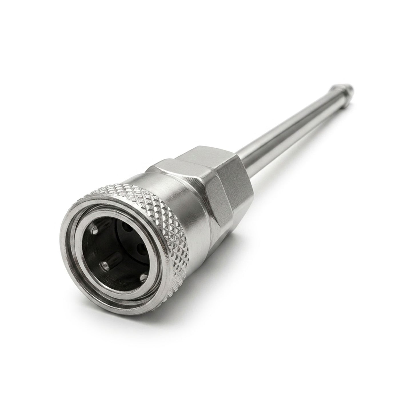 Extension Rod for Roussan Sex Machines | 7.48" Length | Aluminium & Stainless Steel | Anti-Rotation R-Lock System