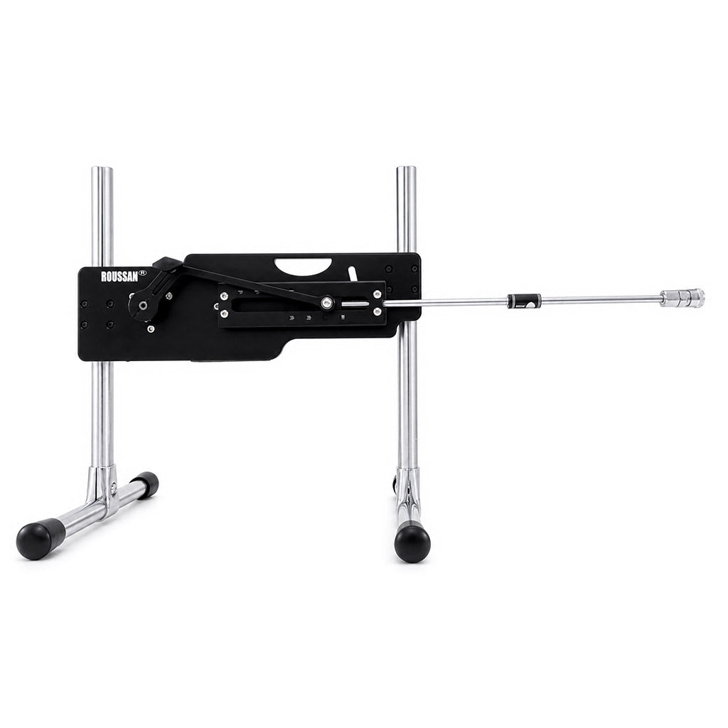 7.48-inch extension rod with quick-connect female connector, mounted on Roussan Elves sex machine.