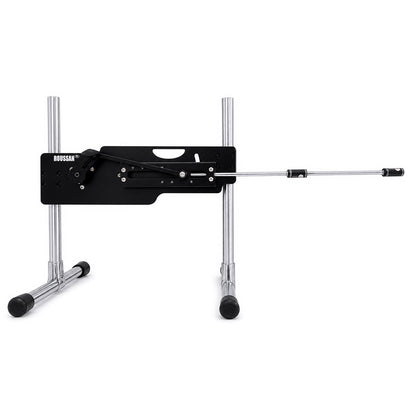 7.48-inch extension rod with R-Lock female connector, mounted on Roussan Elves sex machine.