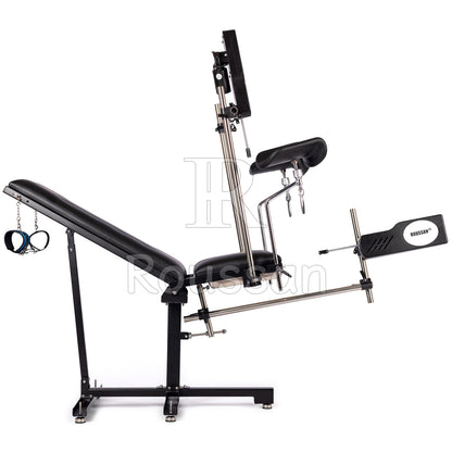 Obedience Chair with Roussan Wireless Control Sex Machine, 120-watt Motor, Silicone Dildo