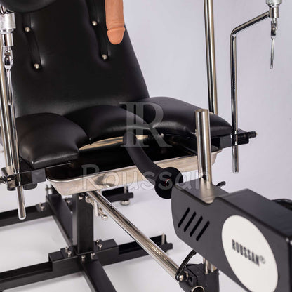 Obedience Chair with Roussan Wireless Control Sex Machine, 120-watt Motor, Silicone Dildo