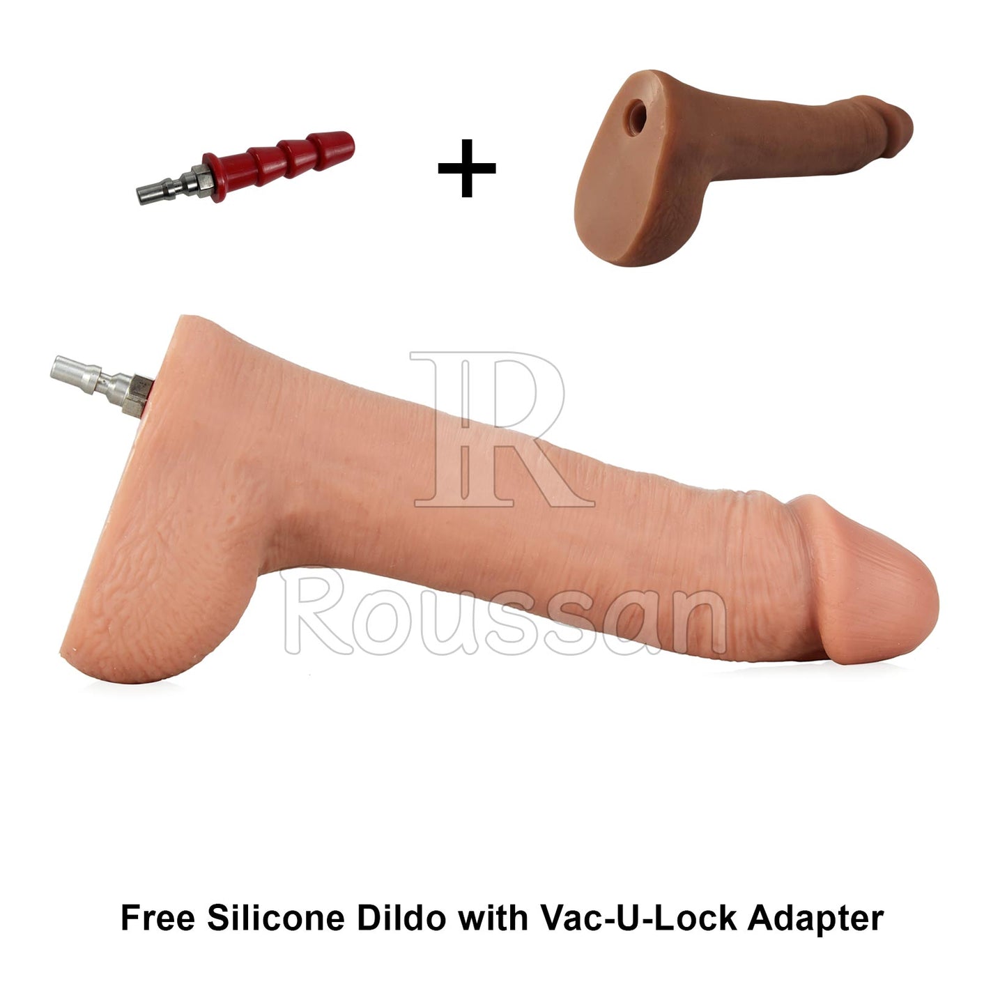 Obedience Chair with Roussan Wireless Control Sex Machine, 120-watt Motor, Silicone Dildo
