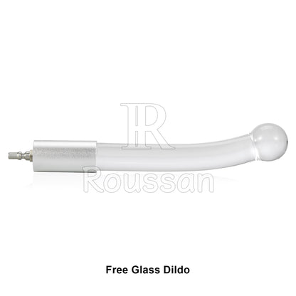 Roussan Dual-ended Sex Machine RX-15 | App/Wireless/Wired Control | 120-watt Motor | Silicone Dildo