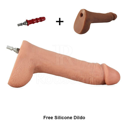 Roussan Sex Machine Elves | App/Wireless/Wired Control | 120-watt Motor | Silicone Dildo