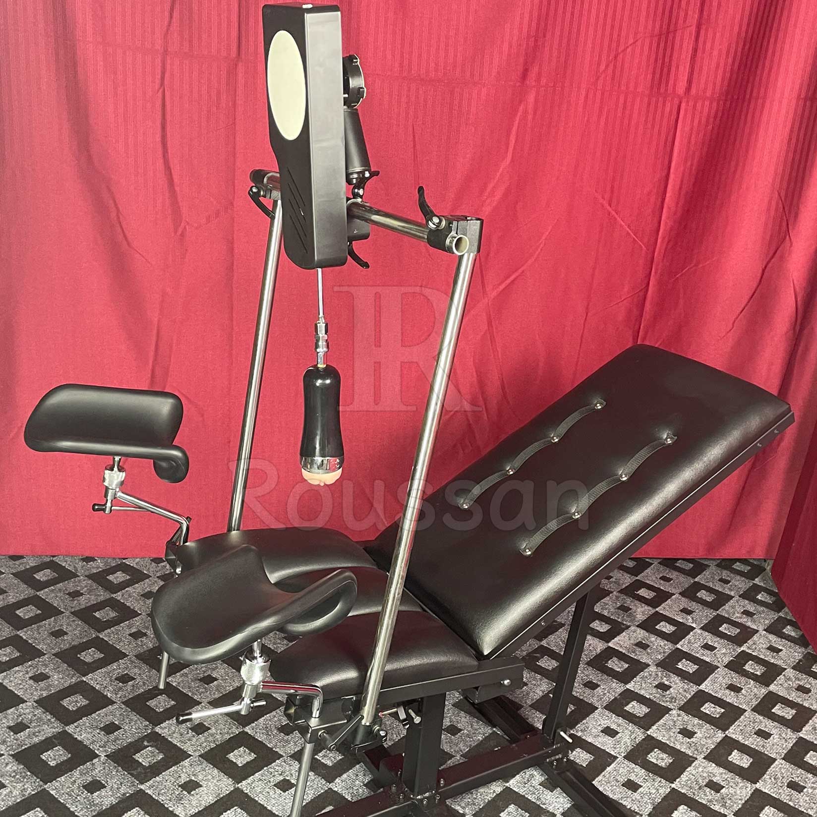Obedience Chair with 1 Roussan Sex Machine, Jerk Off Machine Attachment Masturbator for Male Masturbation