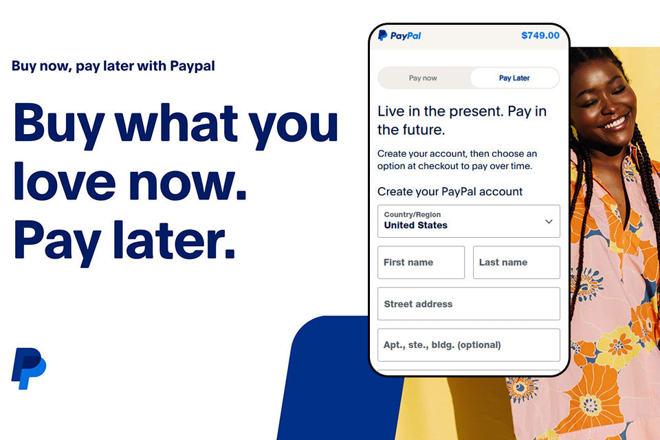 Buy now, Pay later with PayPal