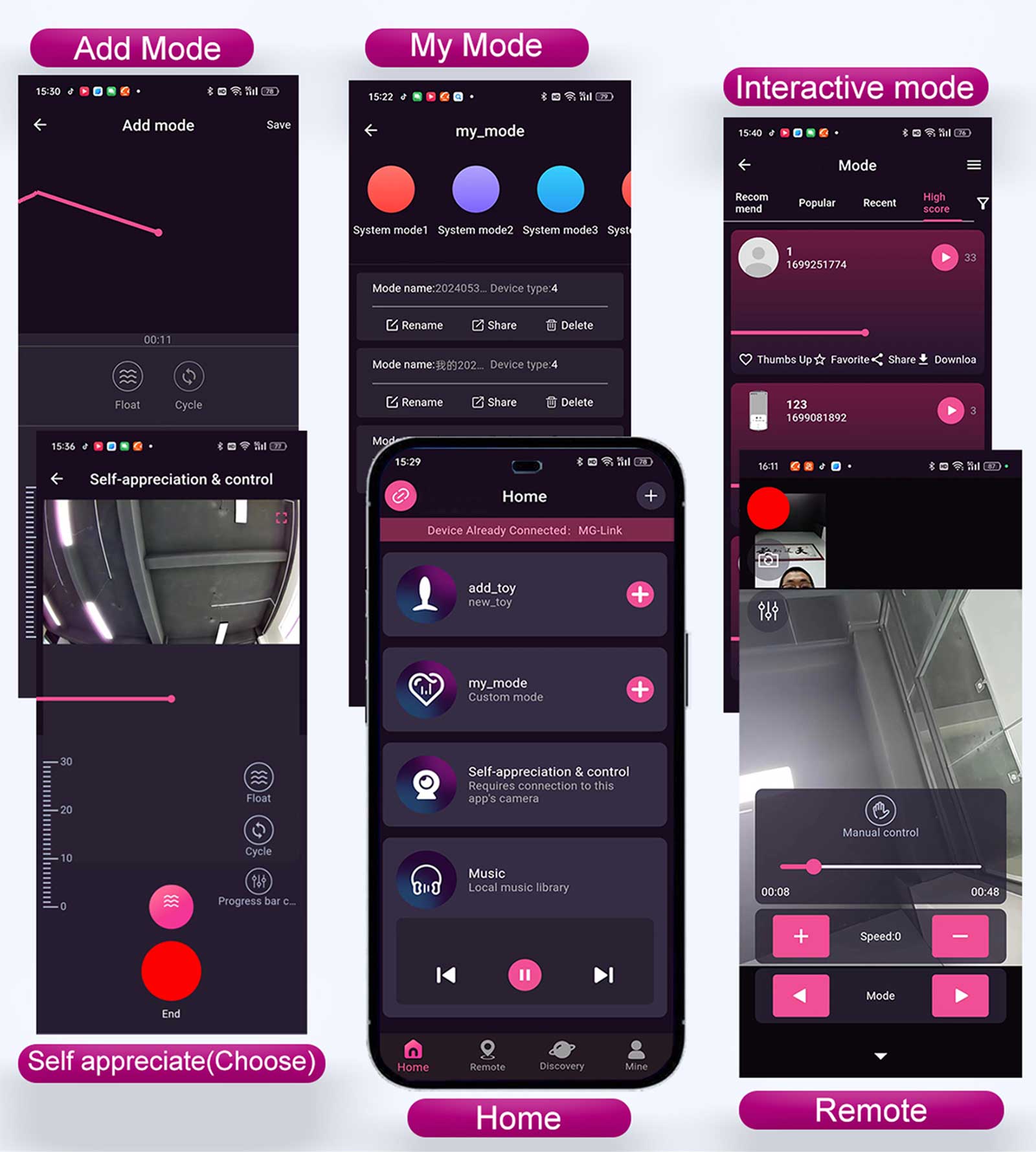 'Roussan Remote' App with Unlimited Modes