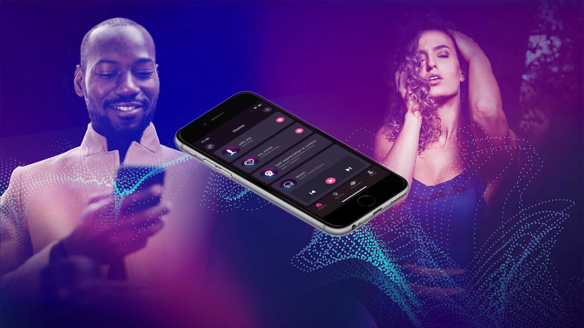 Roussan Remote—control your Roussan smart sex machine from anywhere in the world.