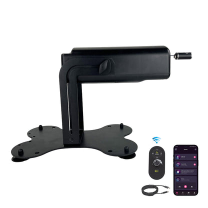 Roussan App Controlled Sex Machine RX-5 with Wireless/Wired Control, 70-watt Motor, Silicone Dildo & Crystal Wand