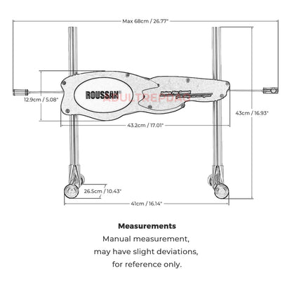 Roussan Dual-ended Sex Machine RX-15 | App/Wireless/Wired Control | 120-watt Motor | Silicone Dildo