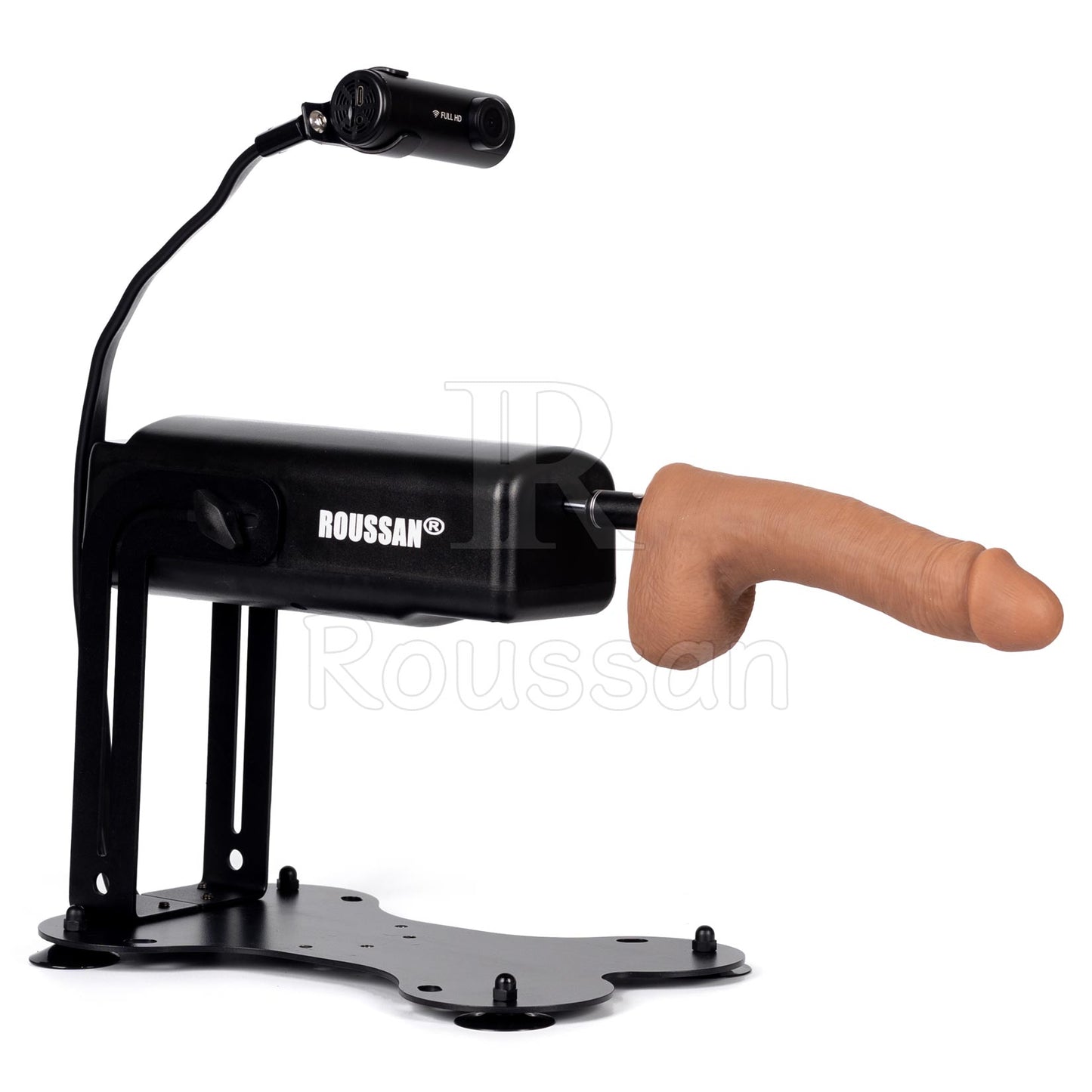 Roussan Mini Sex Machine RX-5 | App/Wireless/Wired Control | 70-watt Motor | Silicone Dildo