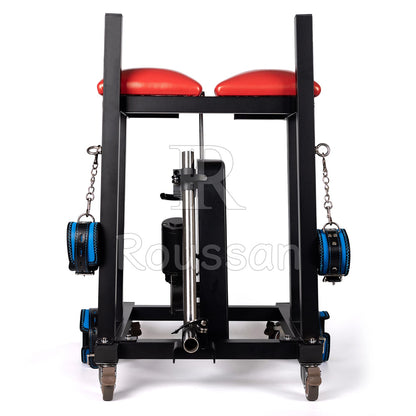 Slave Stool with Roussan Wireless Control Sex Machine | 120-watt Motor | Silicone Dildo