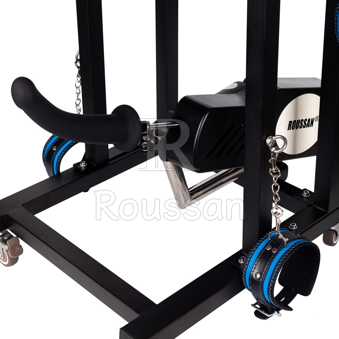 Slave Stool with Roussan Wireless Control Sex Machine | 120-watt Motor | Silicone Dildo