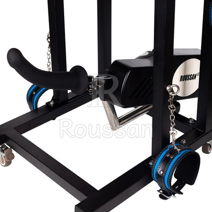 Slave Stool with Roussan Wireless Control Sex Machine | 120-watt Motor | Silicone Dildo