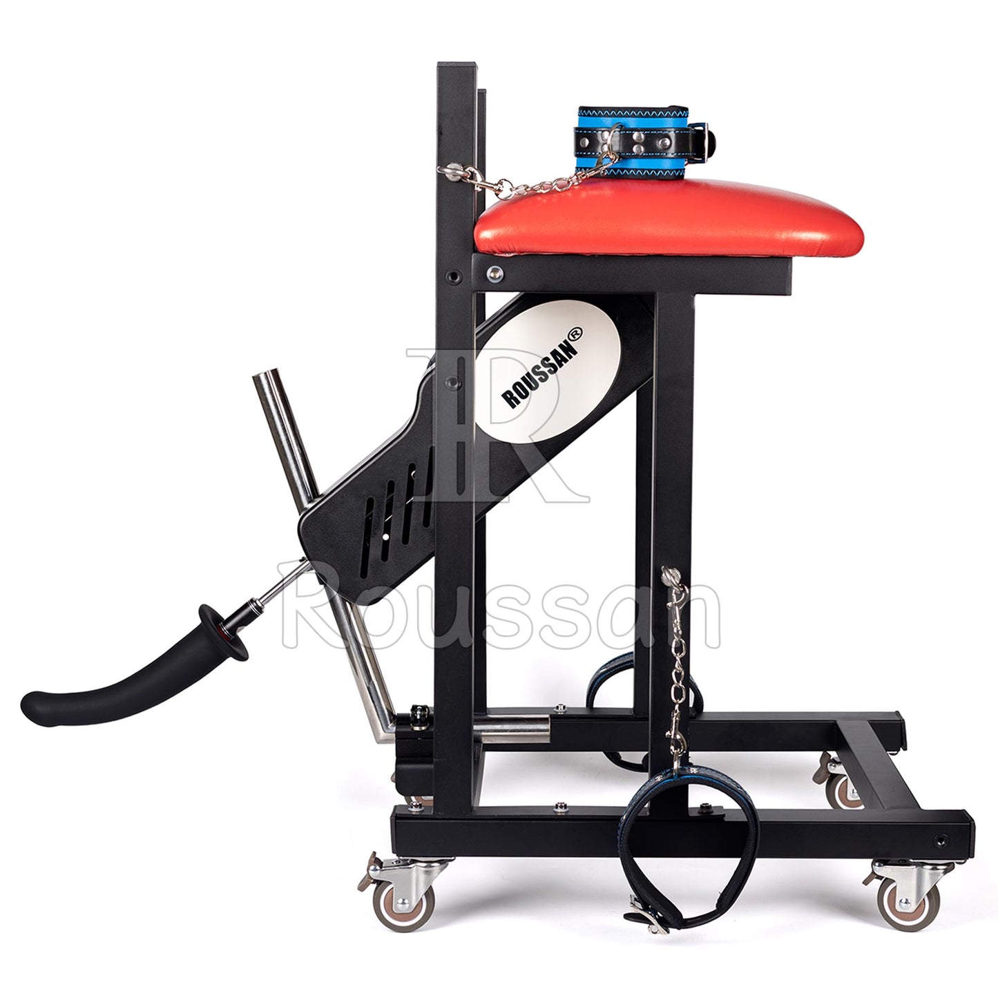 Slave Stool with Roussan Wireless Control Sex Machine | 120-watt Motor | Silicone Dildo