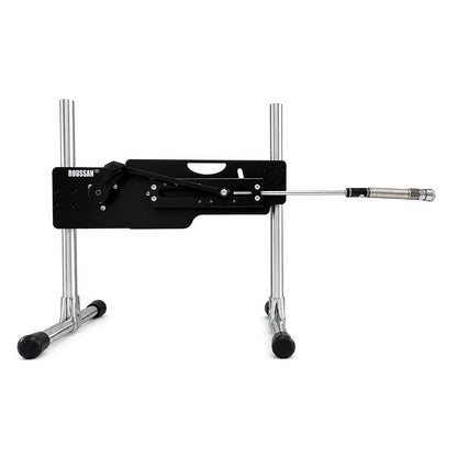 Flexible 4.53-inch spring extension with a quick-connect female connector, attached to Roussan Elves sex machine.