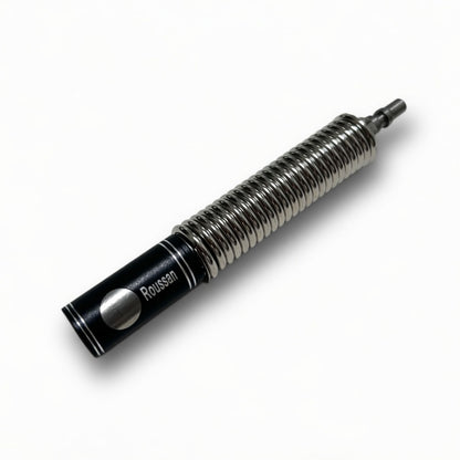 Flexible Spring Extension for Roussan Sex Machines | 4.53" Length | Aluminium & Stainless Steel | Anti-Rotation R-Lock System