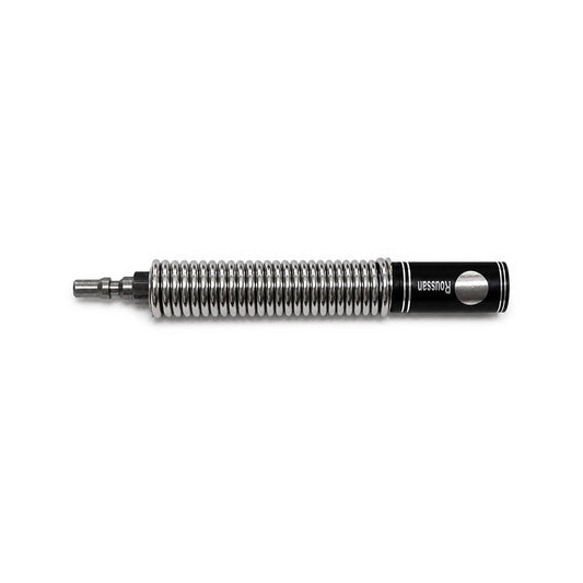 Flexible spring extension for Roussan sex machines, compatible with the R-Lock connection system.