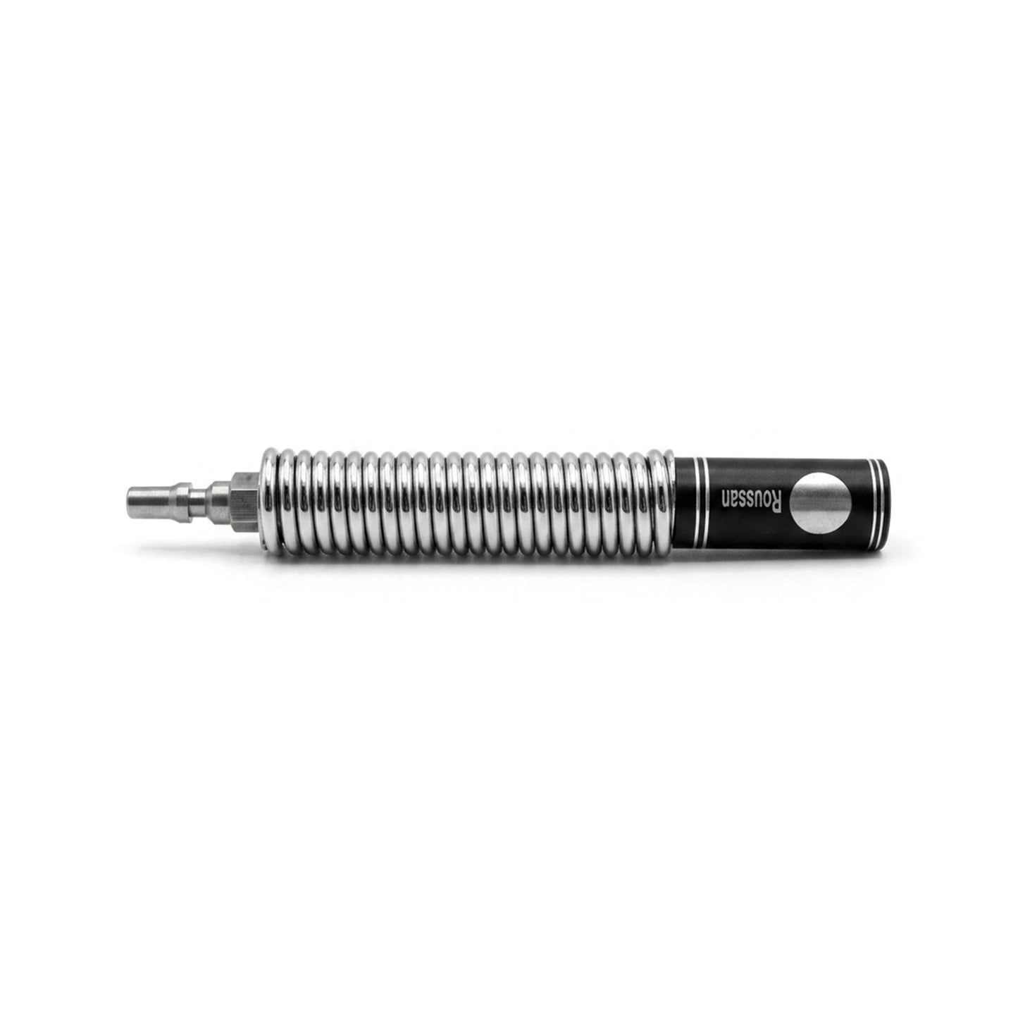 Flexible Spring Extension for Roussan Sex Machines | 4.53" Length | Aluminium & Stainless Steel | Anti-Rotation R-Lock System