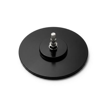 Back of 3.74-inch metal suction cup adapter with anti-rotation R-Lock male connector.