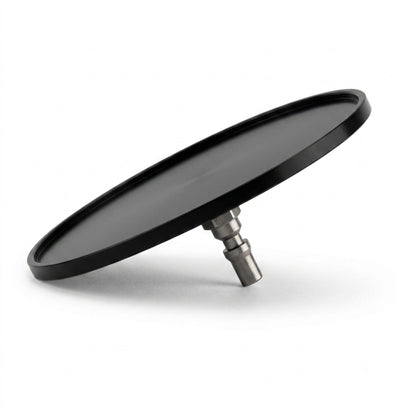 Suction Cup Dildo Adapter for Roussan Sex Machines | 4.53" Diameter | Aluminium & Stainless Steel | Anti-Rotation R-Lock System