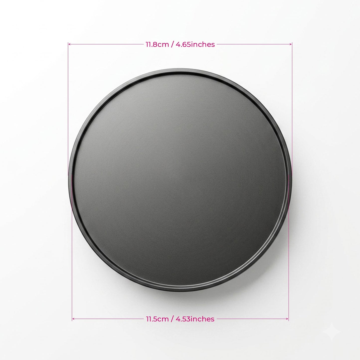 Suction Cup Dildo Adapter for Roussan Sex Machines | 4.53" Diameter | Aluminium & Stainless Steel | Anti-Rotation R-Lock System