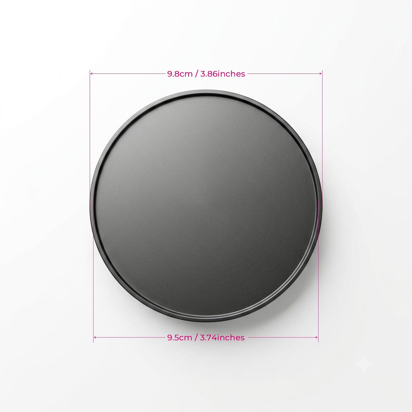 Suction Cup Dildo Adapter for Roussan Sex Machines | 4.53" Diameter | Aluminium & Stainless Steel | Anti-Rotation R-Lock System