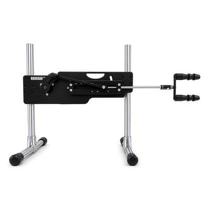 Vac-U-Lock doubler adapter, mounted on Roussan Elves sex machine for double penetration.