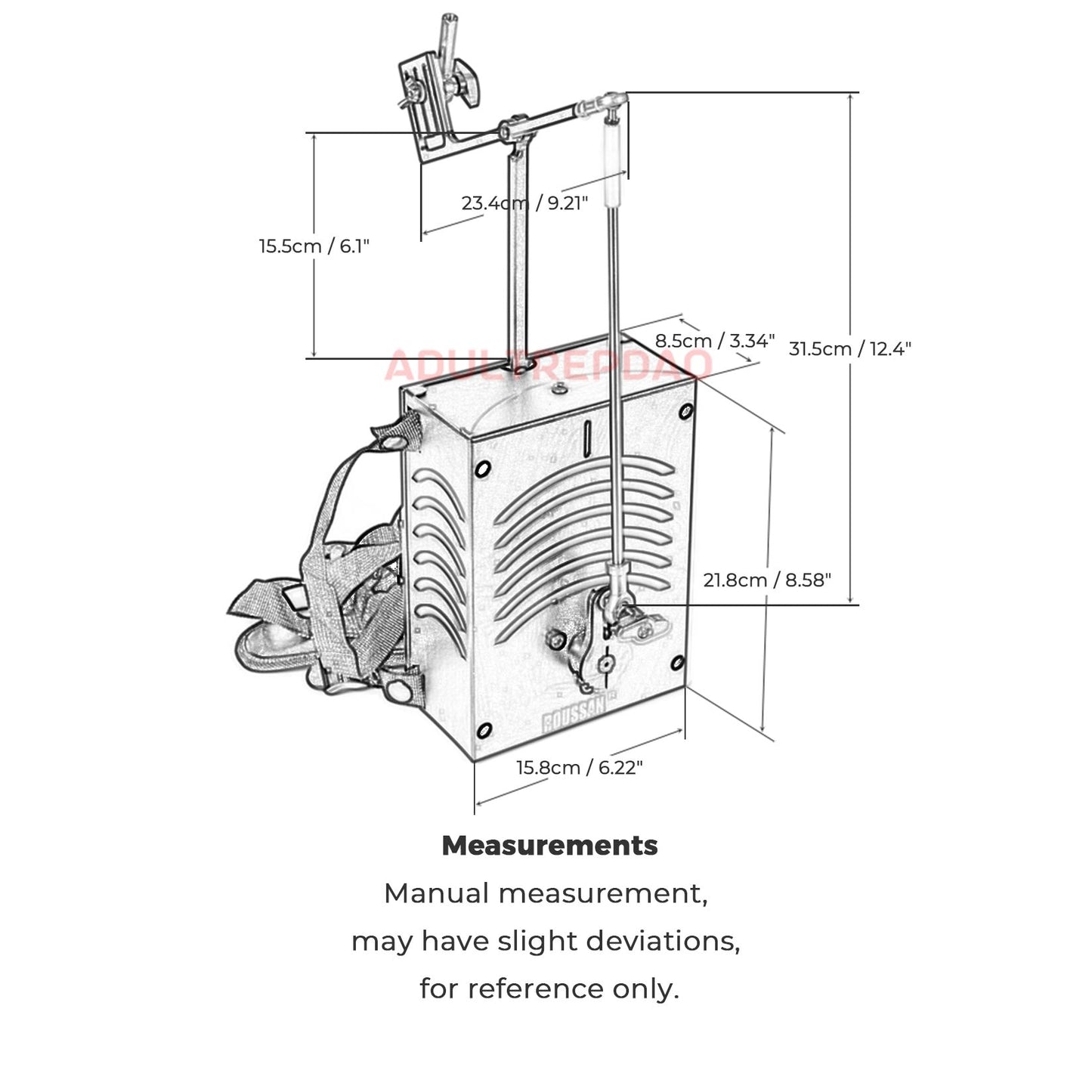 Roussan Wearable Sex Machine | Wireless Control | 120-watt Motor | Silicone Dildo