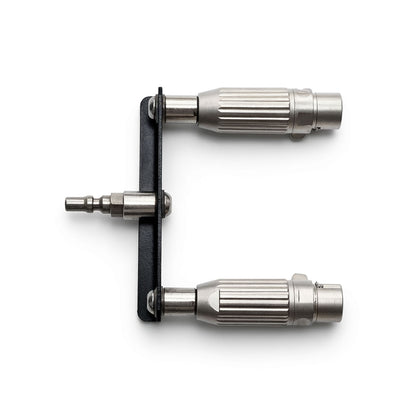 3XLR Adapter for Roussan Sex Machines | 3-Pin / 3-Prong Toy Compatible | Stainless Steel & Aluminium | Anti-Rotation R-Lock System