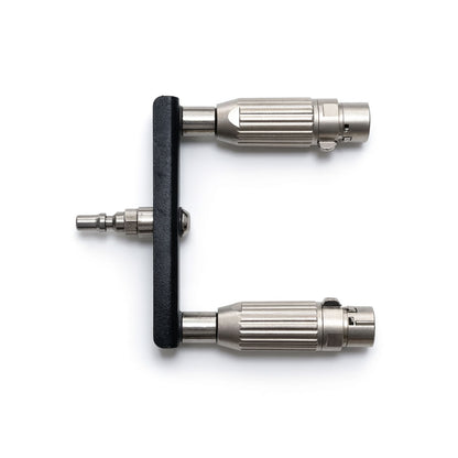 3XLR Adapter for Roussan Sex Machines | 3-Pin / 3-Prong Toy Compatible | Stainless Steel & Aluminium | Anti-Rotation R-Lock System