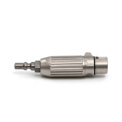 3XLR Adapter for Roussan Sex Machines | 3-Pin / 3-Prong Toy Compatible | Stainless Steel & Aluminium | Anti-Rotation R-Lock System